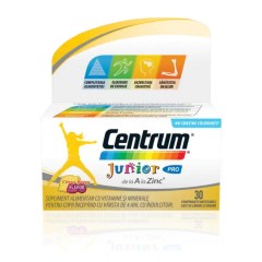 Centrum Junior Pro de la A la Zinc, 30 comprimate, GSK